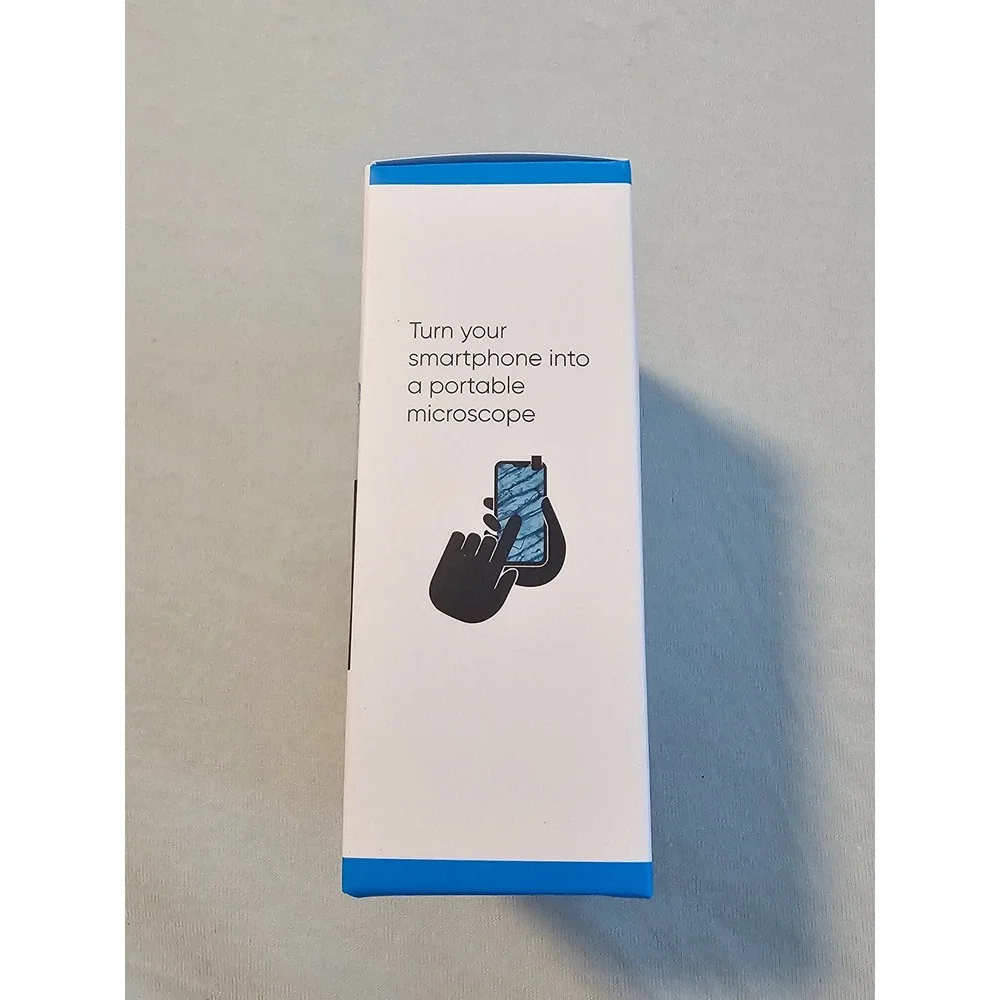 200x Smartphone Microscope Lens with CPL HD Magnification Clip-On Portable Black